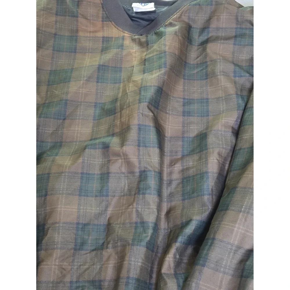 Vtg 90s Timberline Colorado Windshirt Mens XXL Plaid Pullover Jacket USA Made